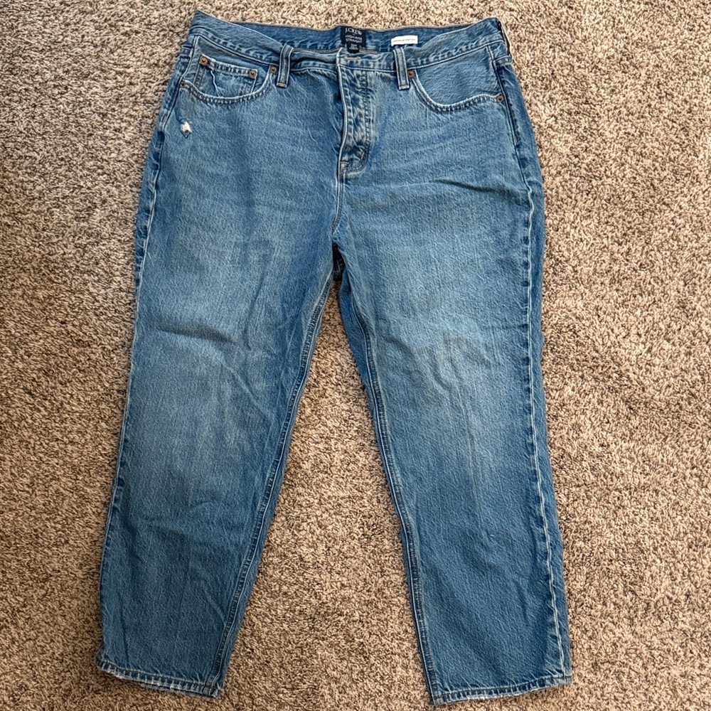 Classic Blue Denim Jeans - high rise straight - 32P